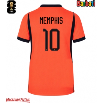 Țările de Jos Memphis Depay #10 Tricou Fotbal Replică Mondial 2026 Barbati Acasa